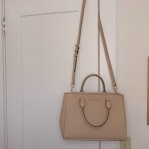 Michael Kors Pink/Cream Leather Purse